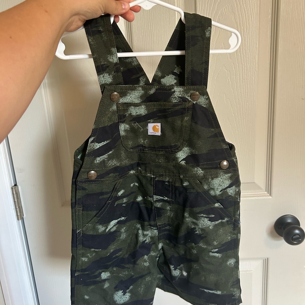 4T Carhartt Camo Overalls Bottoms Shorts